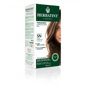HERBATINT Permanentní barva na vlasy světlý kaštan 5N