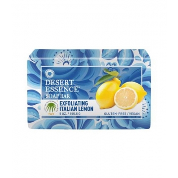 Desert Essence Tuhé peelingové mýdlo - citron